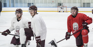 LAT hokeja izlases pēdējais treniņš, pirms došanās uz OS, 4.02.2026.