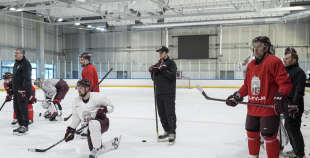 LAT hokeja izlases pēdējais treniņš, pirms došanās uz OS, 4.02.2026.
