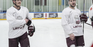 LAT hokeja izlases pēdējais treniņš, pirms došanās uz OS, 4.02.2026.