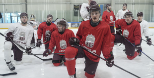 LAT hokeja izlases pēdējais treniņš, pirms došanās uz OS, 4.02.2026.