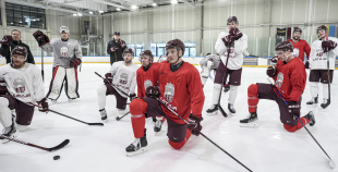 LAT hokeja izlases pēdējais treniņš, pirms došanās uz OS, 4.02.2026.