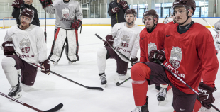 LAT hokeja izlases pēdējais treniņš, pirms došanās uz OS, 4.02.2026.