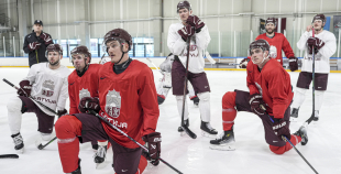 LAT hokeja izlases pēdējais treniņš, pirms došanās uz OS, 4.02.2026.