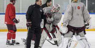 LAT hokeja izlases pēdējais treniņš, pirms došanās uz OS, 4.02.2026.