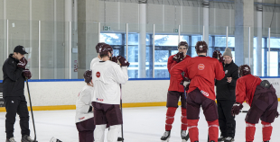 LAT hokeja izlases pēdējais treniņš, pirms došanās uz OS, 4.02.2026.