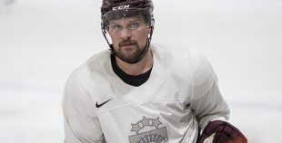 LAT hokeja izlases pēdējais treniņš, pirms došanās uz OS, 4.02.2026.