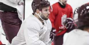 LAT hokeja izlases pēdējais treniņš, pirms došanās uz OS, 4.02.2026.