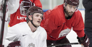 LAT hokeja izlases pēdējais treniņš, pirms došanās uz OS, 4.02.2026.