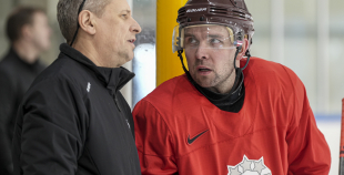 LAT hokeja izlases pēdējais treniņš, pirms došanās uz OS, 4.02.2026.