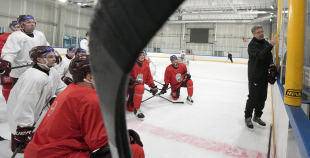 Latvijas hokeja izlases treniņš (09.12)