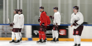 Latvijas hokeja izlases treniņš (09.12)