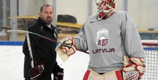 Latvijas hokeja izlases treniņš (04.11)