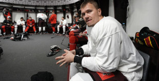 Latvijas hokeja izlases treniņš (04.11)