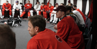 Latvijas hokeja izlases treniņš (04.11)