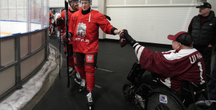 Latvijas hokeja izlases treniņš (04.11)