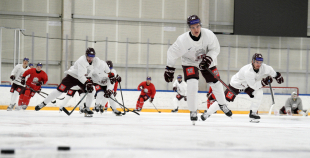 Latvijas hokeja izlases treniņš (04.11)