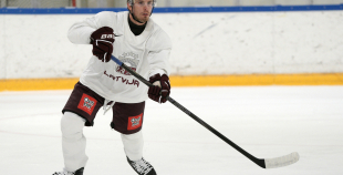 Latvijas hokeja izlases treniņš (04.11)