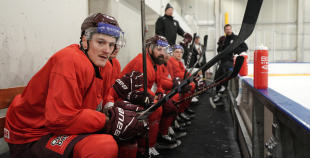 Latvijas hokeja izlases treniņš (04.11)