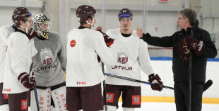 Latvijas hokeja izlases treniņš (04.11)