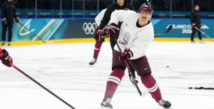 Latvijas hokeja izlase kopbilde un treniņš