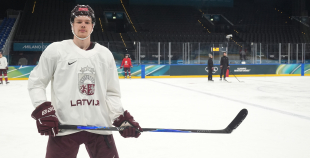 Latvijas hokeja izlase kopbilde un treniņš