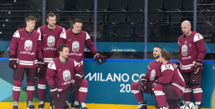 Latvijas hokeja izlase kopbilde un treniņš