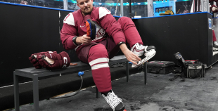 Latvijas hokeja izlase kopbilde un treniņš