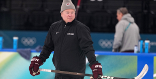 Latvijas hokeja izlase kopbilde un treniņš