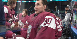 Latvijas hokeja izlase kopbilde un treniņš