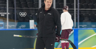 Latvijas hokeja izlase kopbilde un treniņš