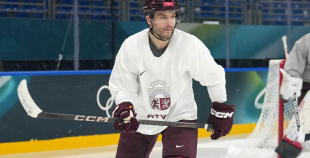 Latvijas hokeja izlase kopbilde un treniņš