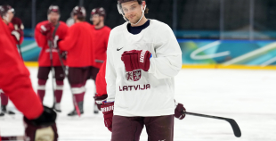 Latvijas hokeja izlase kopbilde un treniņš