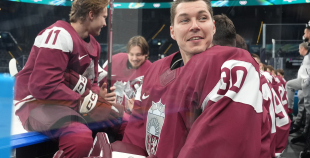 Latvijas hokeja izlase kopbilde un treniņš