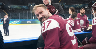 Latvijas hokeja izlase kopbilde un treniņš