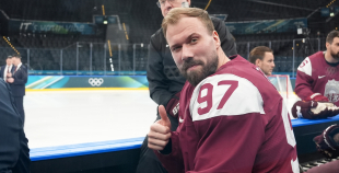 Latvijas hokeja izlase kopbilde un treniņš