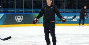 Latvijas hokeja izlase kopbilde un treniņš