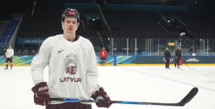 Latvijas hokeja izlase kopbilde un treniņš