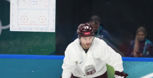 Latvijas hokeja izlase kopbilde un treniņš