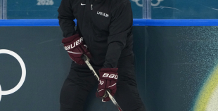 Latvijas hokeja izlase kopbilde un treniņš