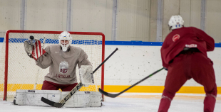 FOTO: Latvijas U-18 hokeja izlases treniņš