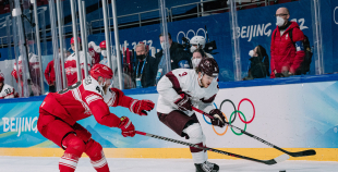 Latvijas hokeja izlase noslēdz olimpisko hokeja turnīru