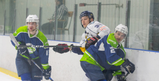Virslīga: 5. finālspēle: HK Mogo - HK Kurbads 3:4 
