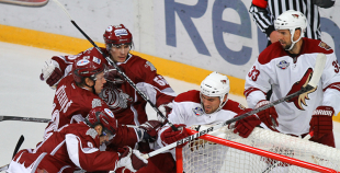 Foto Dinamo Rīga vs Phoenix Coyotes