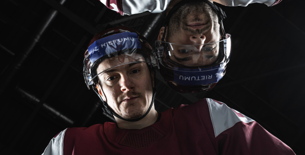 Latvijas hokeja izlases spēļu krekli 2026. gada olimpiskajās spēlēs