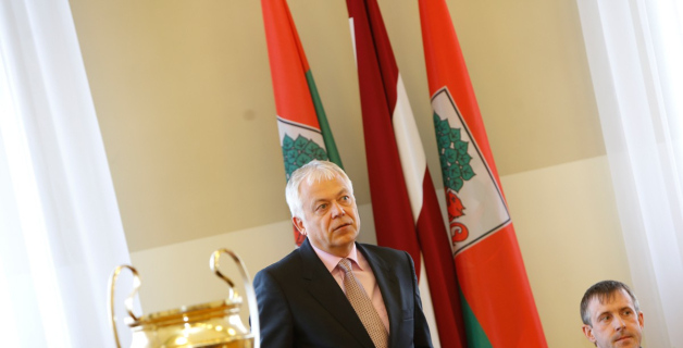 Liepājas domē sveic "zelta" hokejistus