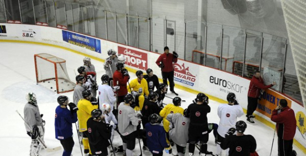 Hokeja izlases treniņš