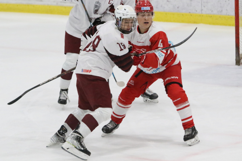 Latvijas U-18 izlase pēdējā turnīra spēlē uzvar Dānijas U-20 valstsvienību