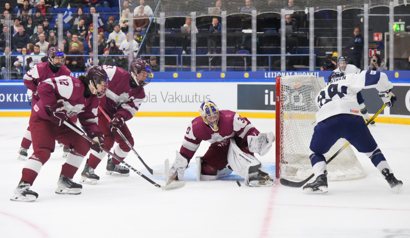 Latvijas U-18 puiši parāda raksturu un sīvā cīņā piekāpjas Somijai